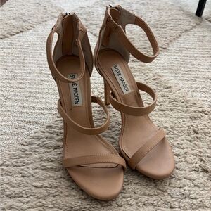 Steve Madden Nude Strappy Heels